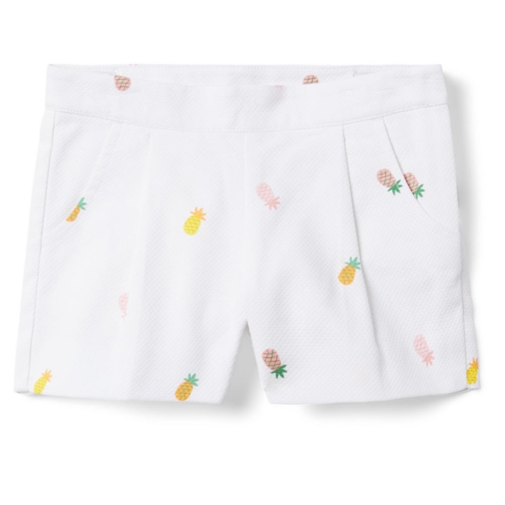 Janie and Jack Yellow and White Summer Shorts
